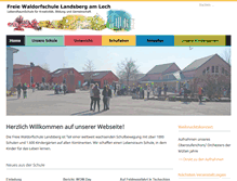 Tablet Screenshot of freie-waldorfschule-landsberg.de